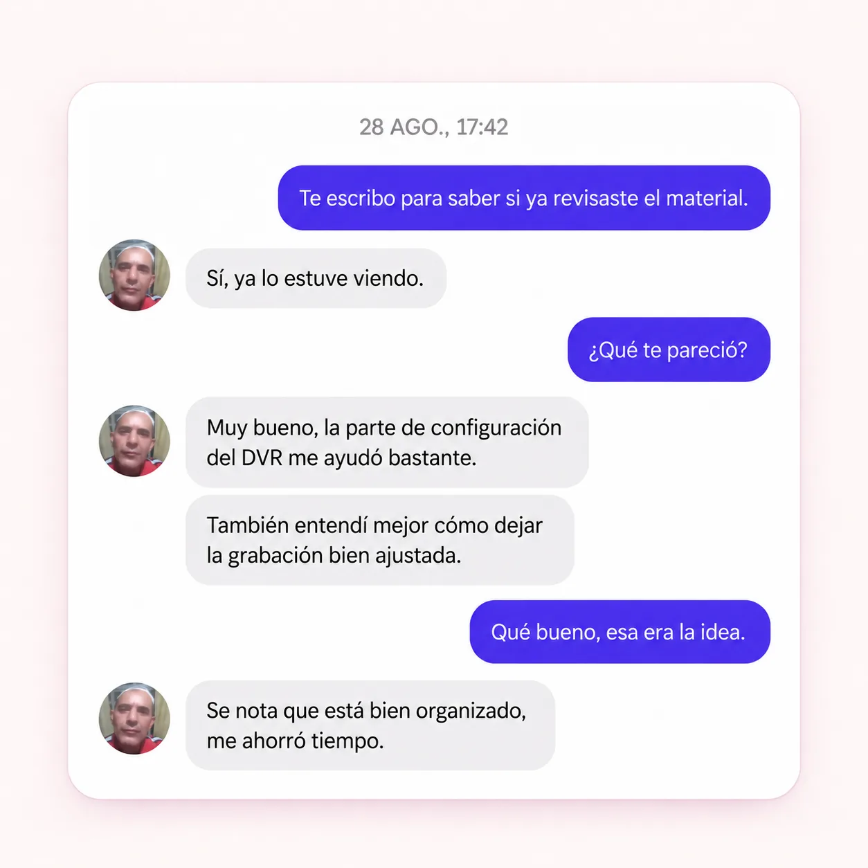 Testimonio 01 de un instalador