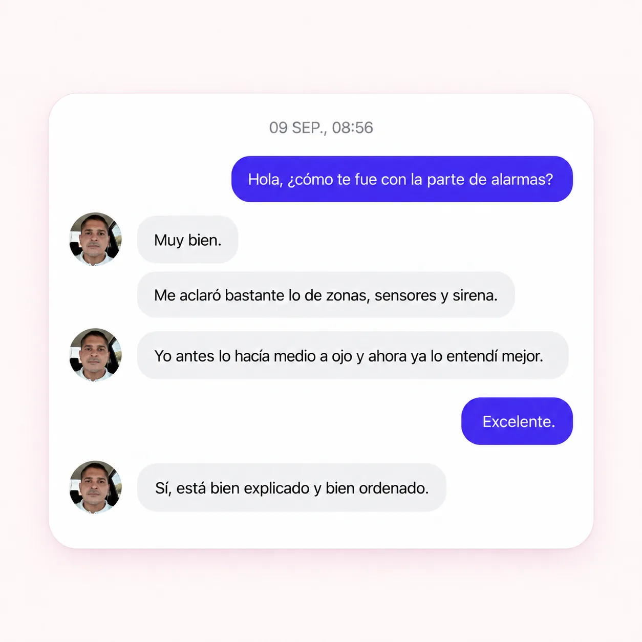Testimonio 03 de un instalador